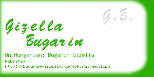 gizella bugarin business card